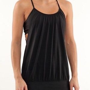 Lululemon Black No Limit Tank Sz 6.